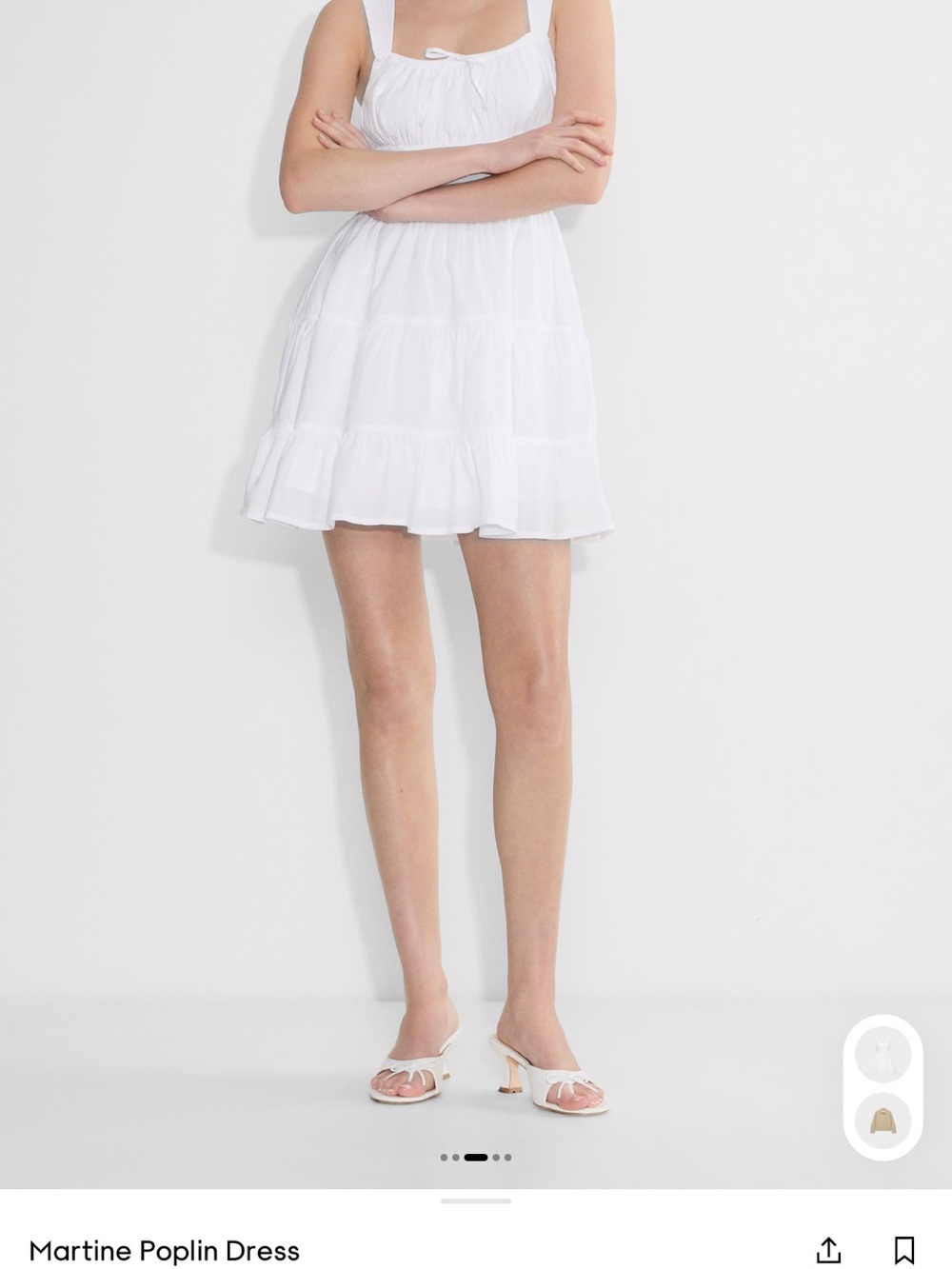 Aritzia Martine Poplin Mini Dress